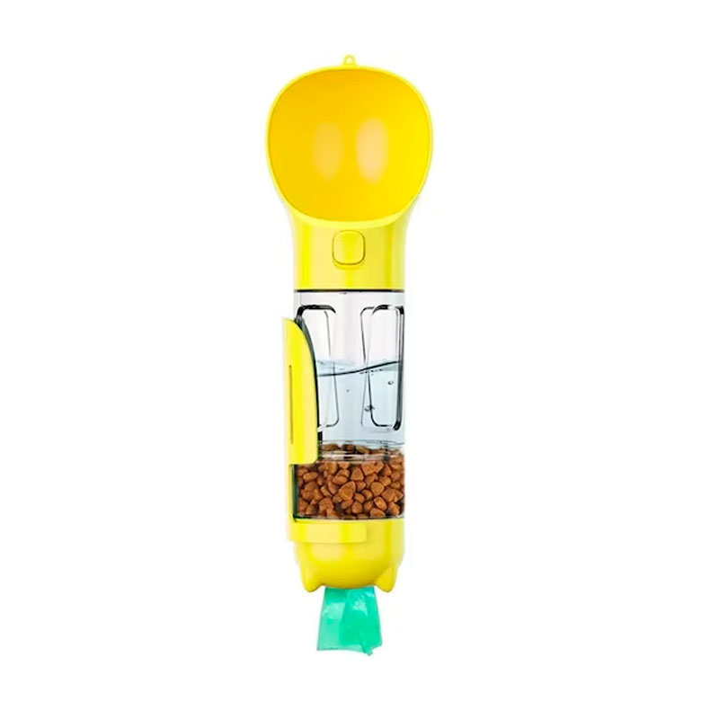 BOTELLA PORTÁTIL MULTIFUNCIONAL 4 EN 1 PARA MASCOTAS